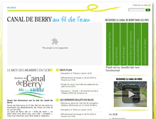 Tablet Screenshot of canal-de-berry.fr